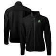 thumbnail image 1 of Men's Cutter & Buck Black Marshall Thundering Herd Logo Big & Tall Cascade Eco Sherpa Fleece Full-Zip Jacket, 1 of 3
