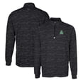 thumbnail image 1 of Men's Cutter & Buck Black Marshall Thundering Herd Vault Traverse Camo Print Stretch Quarter-Zip Pullover Top, 1 of 3