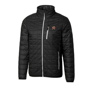 Men's Cutter & Buck Black Maryland Terrapins Big & Tall Rainier Full-Zip Jacket