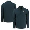 thumbnail image 1 of Men's Cutter & Buck Black Miami Dolphins Hunts Point Eco Textured Fleece Recycled Half-Snap Sweatshirt, 1 of 3