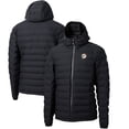 thumbnail image 1 of Men's Cutter & Buck Black Miami Dolphins Throwback Logo Mission Ridge Repreve Eco Insulated Puffer Full-Zip Jacket, 1 of 3