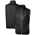 thumbnail image 1 of Men's Cutter & Buck Black Miami University RedHawks Big & Tall Rainier PrimaLoft Eco Full-Zip Puffer Vest, 1 of 3