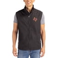 thumbnail image 1 of Men's Cutter & Buck Black Midwestern State Mustangs Charter Eco Recycled Full-Zip Vest, 1 of 2