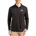 thumbnail image 1 of Men's Cutter & Buck  Black Minnesota Golden Gophers Primary Coastline Epic Comfort Long-Sleeve Polo, 1 of 2