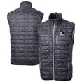 thumbnail image 1 of Men's Cutter & Buck Black Minnesota United FC Rainier PrimaLoft- Eco Insulated Printed Full-Zip Puffer Vest, 1 of 3