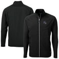 thumbnail image 1 of Men's Cutter & Buck Black Minnesota Vikings Big & Tall  Adapt Eco Knit Hybrid Recycled Raglan Full-Zip Jacket, 1 of 3