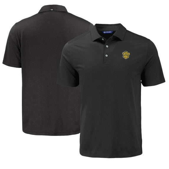Men's Cutter & Buck Black Missouri Tigers Coastline Epic Comfort Eco Recycled Polo