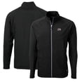 thumbnail image 1 of Men's Cutter & Buck Black Montana Grizzlies Big & Tall Adapt Eco Knit Hybrid Recycled Full-Zip Jacket, 1 of 3