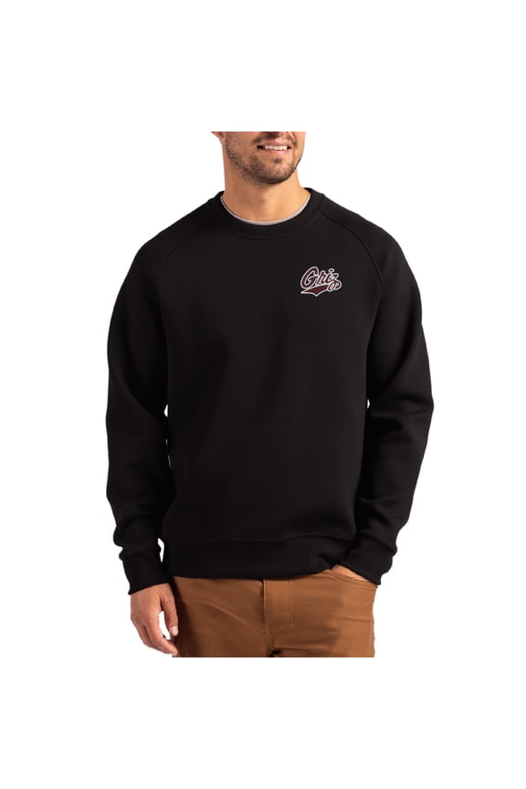 Men's Cutter & Buck Black Montana Grizzlies Roam Recycled Pullover