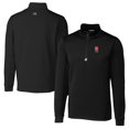 thumbnail image 1 of Men's Cutter & Buck  Black NC State Wolfpack Alumni Logo Traverse Stretch Quarter-Zip Pullover Top, 1 of 3