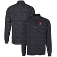 thumbnail image 1 of Men's Cutter & Buck Black NC State Wolfpack Big & Tall Traverse Camo Print Stretch Quarter-Zip Pullover Top, 1 of 3