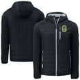 thumbnail image 1 of Men's Cutter & Buck Black Nashville SC Rainier PrimaLoft- Eco Raglan Full-Zip Hoodie Hybrid Jacket, 1 of 3