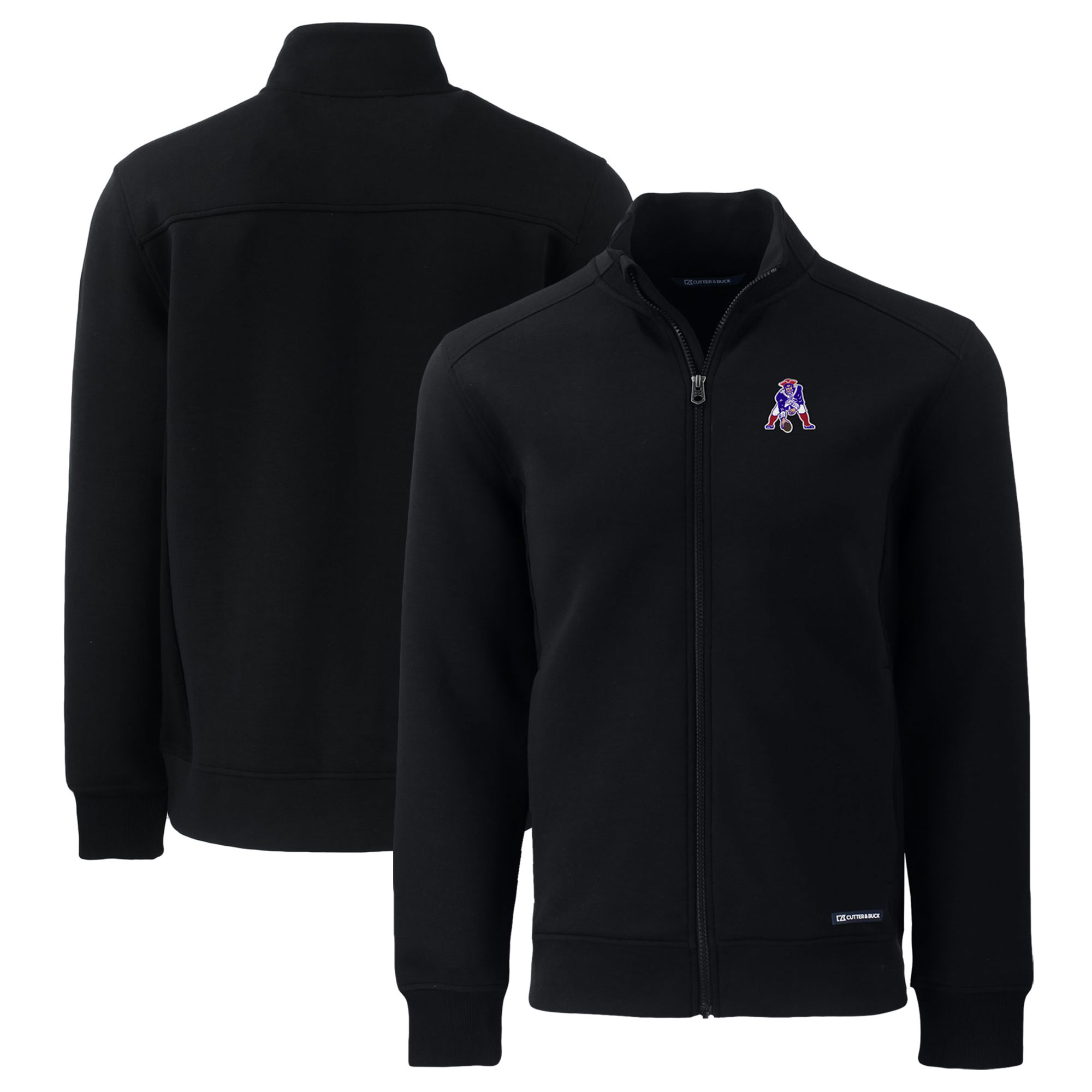 Men's New England Patriots Victory Full-Zip Hoodie - Antigua Brand, Black - View #4