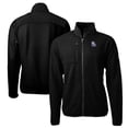 thumbnail image 1 of Men's Cutter & Buck Black New Hampshire Fisher Cats Big & Tall Cascade Eco Sherpa Fleece Full-Zip Jacket, 1 of 3