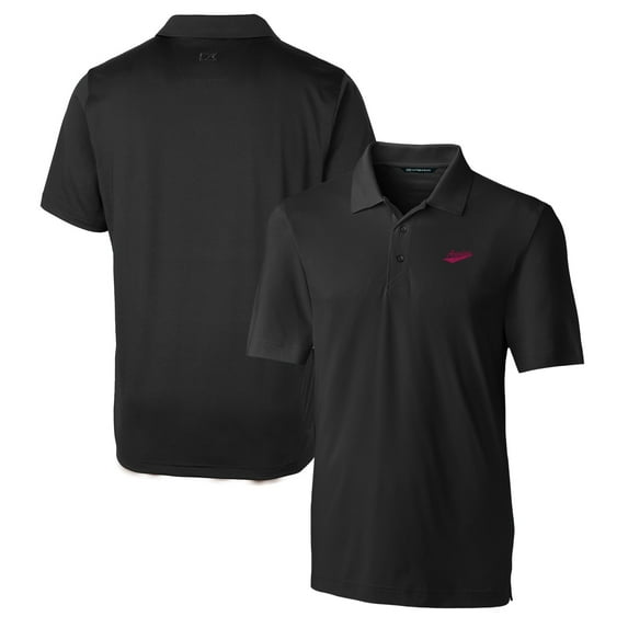 Men's Cutter & Buck Black New Mexico State Aggies Forge Stretch Polo