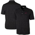 thumbnail image 1 of Men's Cutter & Buck Black New Mexico State Aggies Vault Advantage Tri-Blend Space Dye Big & Tall Polo, 1 of 3