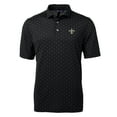 thumbnail image 1 of Men's Cutter & Buck Black New Orleans Saints Virtue Eco Pique Tile Print Polo, 1 of 1