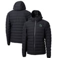 thumbnail image 1 of Men's Cutter & Buck Black New York Jets Helmet Mission Ridge Repreve Eco Insulated Puffer Full-Zip Hoodie Jacket, 1 of 3