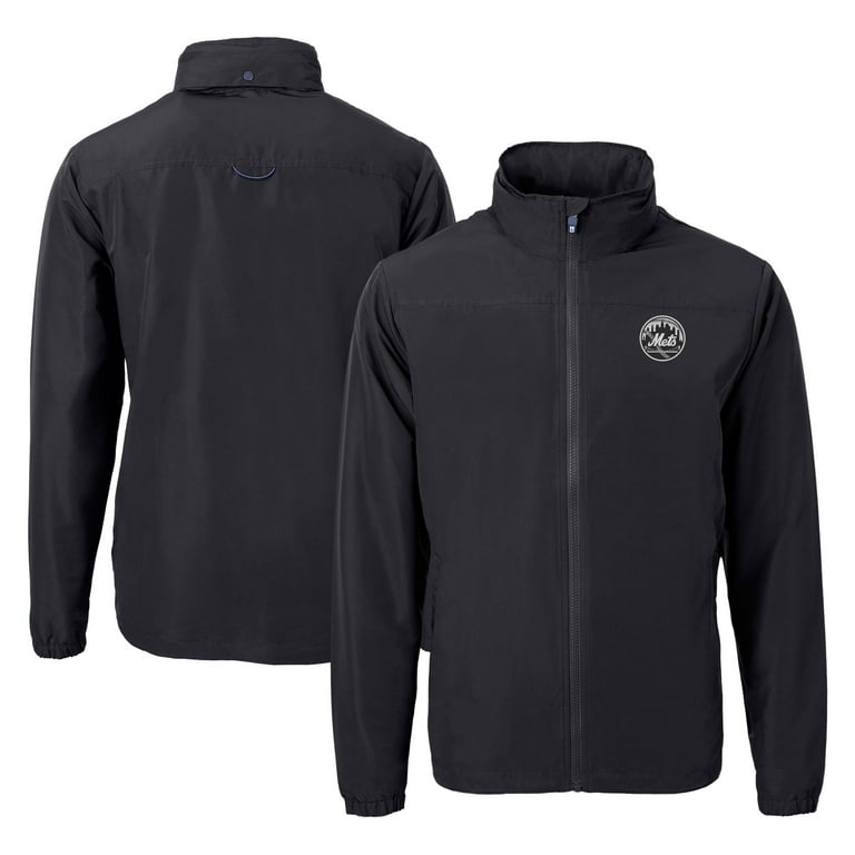 Men's Cutter Buck Black New York Mets Big Tall Charter Eco