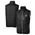 thumbnail image 1 of Men's Cutter & Buck Black New York Mets Big & Tall Rainier Eco Insulated PrimaLoft Full-Zip Puffer Vest, 1 of 3