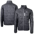 thumbnail image 1 of Men's Cutter & Buck Black New York Yankees Rainier PrimaLoft Eco Insulated Full-Zip Printed Puffer Jacket, 1 of 3