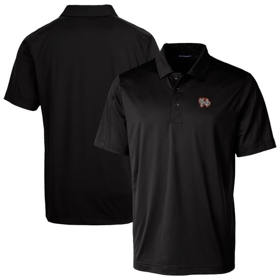 Men's Cutter & Buck Black Norfolk Tides Big & Tall Prospect Textured Stretch Polo