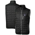 thumbnail image 1 of Men's Cutter & Buck Black Northwestern Wildcats Big & Tall Rainier PrimaLoft Eco Full-Zip Puffer Vest, 1 of 3