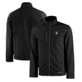 thumbnail image 1 of Men's Cutter & Buck  Black Northwestern Wildcats Evoke Eco Softshell Recycled Full-Zip Jacket, 1 of 3