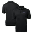 thumbnail image 1 of Men's Cutter & Buck Black Northwestern Wildcats Team Big & Tall Virtue Eco Pique Tile Print Polo, 1 of 3