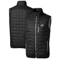 thumbnail image 1 of Men's Cutter & Buck Black Ohio State Buckeyes Big & Tall Rainier PrimaLoft Eco Full-Zip Puffer Vest, 1 of 3