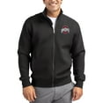 thumbnail image 1 of Men's-Cutter & Buck  Black Ohio State Buckeyes Roam Eco Recycled Full-Zip Jacket, 1 of 2