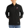 thumbnail image 1 of Men's-Cutter & Buck  Black Ohio State Buckeyes Roam Eco Recycled Quarter-Zip Pullover, 1 of 2
