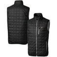 thumbnail image 1 of Men's Cutter & Buck Black Ohio State Buckeyes Team Logo Big & Tall Rainier PrimaLoft Eco Insulated Full-Zip Puffer Vest, 1 of 3