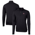 thumbnail image 1 of Men's Cutter & Buck Black Oklahoma Sooners Big & Tall Virtue Eco Pique Recycled Quarter-Zip DryTec Top, 1 of 3