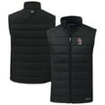 thumbnail image 1 of Men's Cutter & Buck Black Oklahoma Sooners Evoke Hybrid Eco Softshell Recycled Full-Zip Vest, 1 of 3