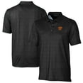 thumbnail image 1 of Men's Cutter & Buck  Black Oklahoma State Cowboys Alumni Logo Pike Micro Floral Print Stretch Polo, 1 of 3