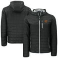 thumbnail image 1 of Men's-Cutter & Buck  Black Oklahoma State Cowboys Rainier Eco PrimaLoft Hooded Full-Zip Jacket, 1 of 3