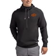thumbnail image 1 of Men's-Cutter & Buck  Black Oklahoma State Cowboys Roam Eco Recycled Half-Zip Pullover Hoodie, 1 of 2