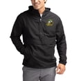 thumbnail image 1 of Men's Cutter & Buck Black Oregon Ducks Charter Eco Recycled Half-Zip Anorak Jacket, 1 of 2