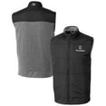 thumbnail image 1 of Men's Cutter & Buck  Black PGA TOUR Volunteers Big & Tall Stealth Hybrid Quilted Windbreaker Full-Zip Vest, 1 of 3