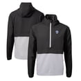 thumbnail image 1 of Men's Cutter & Buck  Black Pac-12 Gear Charter Eco Recycled Anorak Half-Zip Jacket, 1 of 3