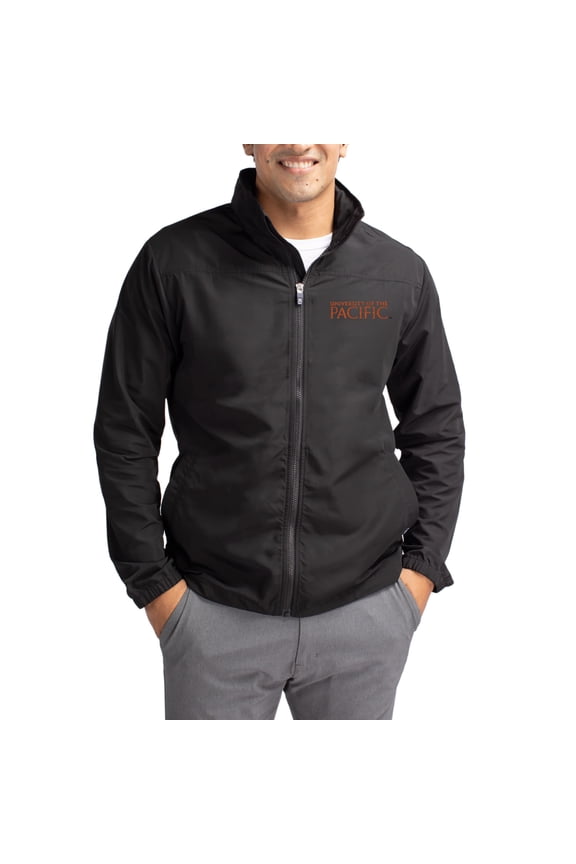 Men's Cutter & Buck Black Pacific Tigers Charter Eco Recycled Full-Zip Jacket