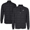 thumbnail image 1 of Men's Cutter & Buck Black Philadelphia Eagles Big & Tall Traverse Eco Camo Tri-Blend DryTec Quarter-Zip Jacket, 1 of 3