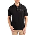 thumbnail image 1 of Men's Cutter & Buck Black Pitt Panthers Advantage Eco Pique Tri-Blend Polo, 1 of 2