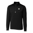 thumbnail image 1 of Men's Cutter & Buck Black Pittsburgh Steelers Big & Tall Traverse Half-Zip Pullover Jacket, 1 of 1