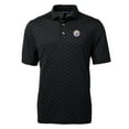 thumbnail image 1 of Men's Cutter & Buck Black Pittsburgh Steelers Big & Tall Virtue Eco Pique Tile Polo, 1 of 1