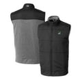 thumbnail image 1 of Men's Cutter & Buck Black Portland State Vikings Vault Stealth Hybrid Quilted Full-Zip Windbreaker Vest, 1 of 3