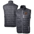 thumbnail image 1 of Men's-Cutter & Buck  Black Real Salt Lake Rainier PrimaLoft Eco Insulated Full-Zip Printed Puffer Vest, 1 of 3