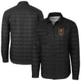 thumbnail image 1 of Men's-Cutter & Buck  Black Real Salt Lake Rainier PrimaLoft Eco Insulated Quilted Shirt Jacket, 1 of 3