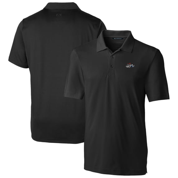 Men's Cutter & Buck Black Rocket City Trash Pandas Big & Tall DryTec Forge Stretch Polo